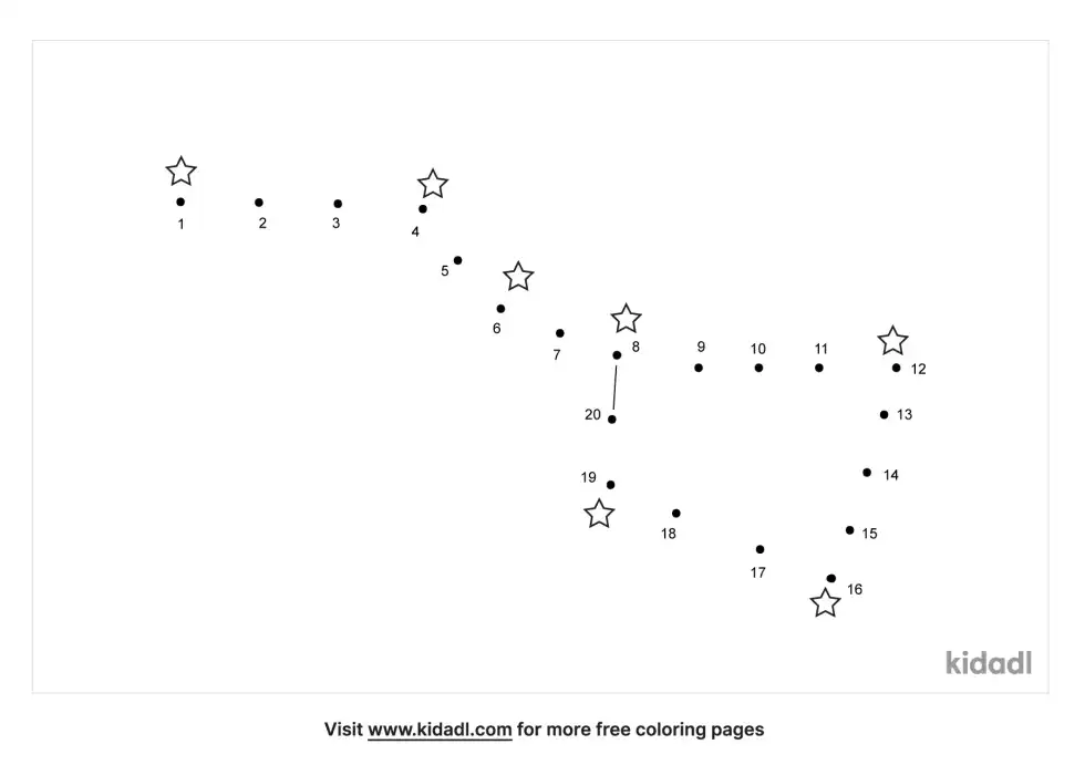 Ursa Constellation Dot To Dot (Easy)