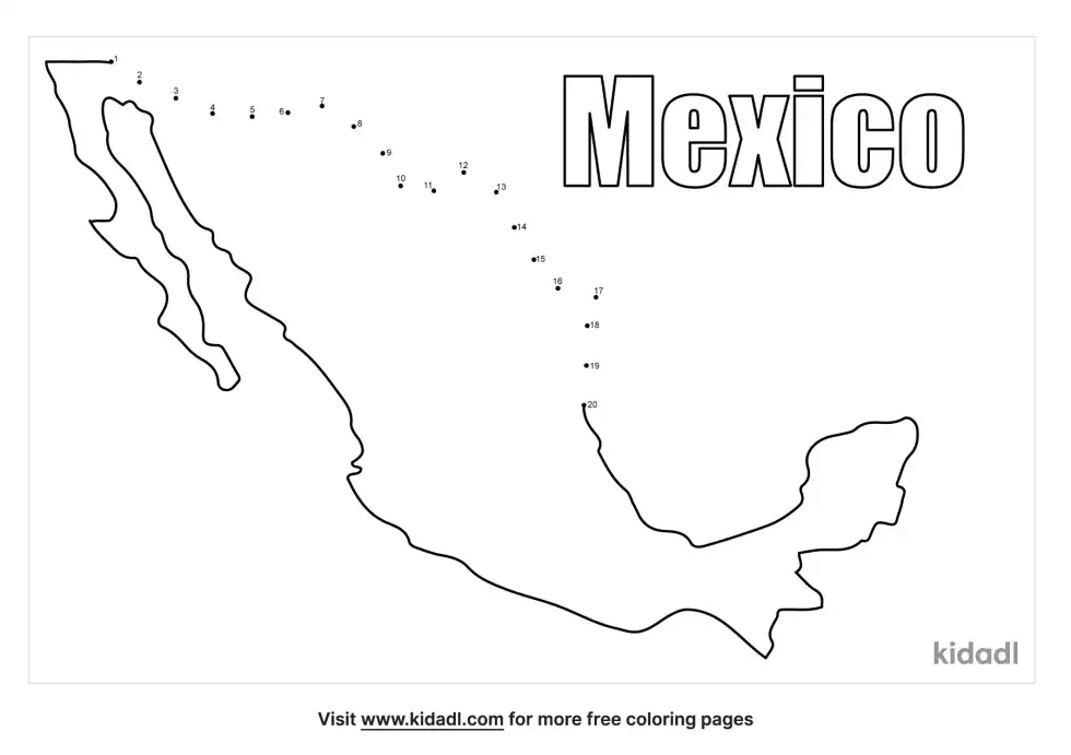 Mexico Dot To Dot (Easy)