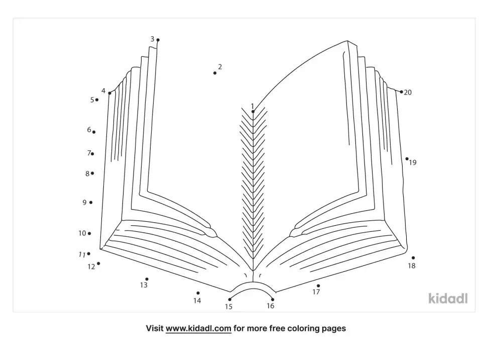 Open Book Dot To Dot (Easy)