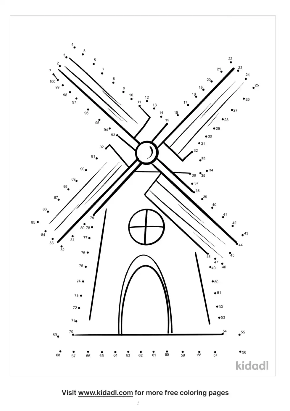 Windmill Dot To Dot (Hard)
