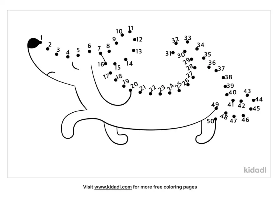 Dachshund Dot To Dot (Medium)