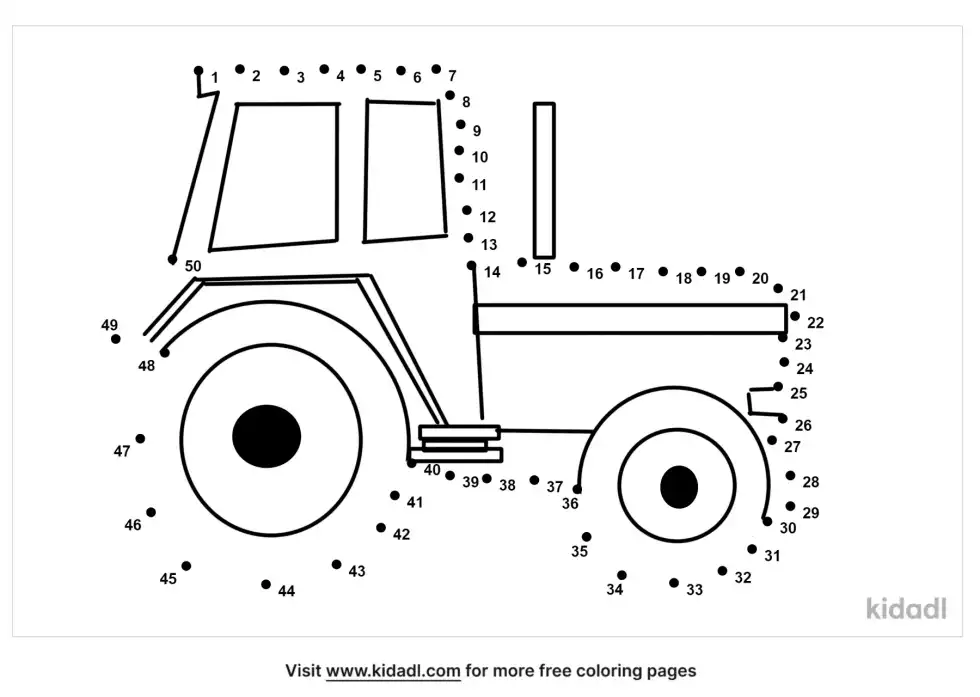 Tractor Dot To Dot (Medium)