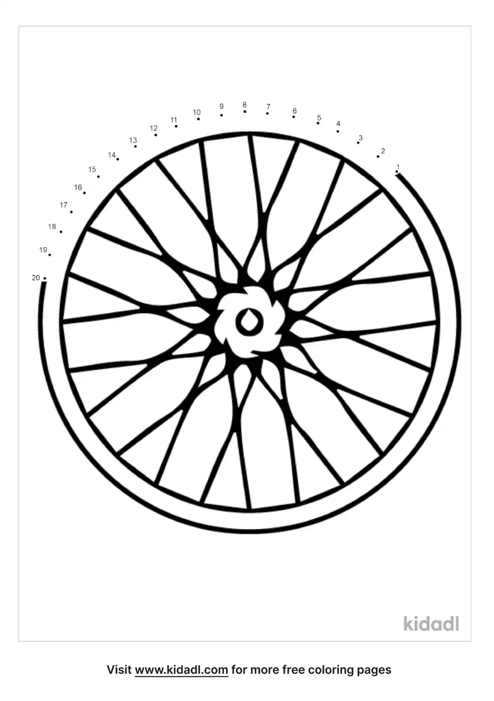 Bike Wheel Dot To Dot (Easy)