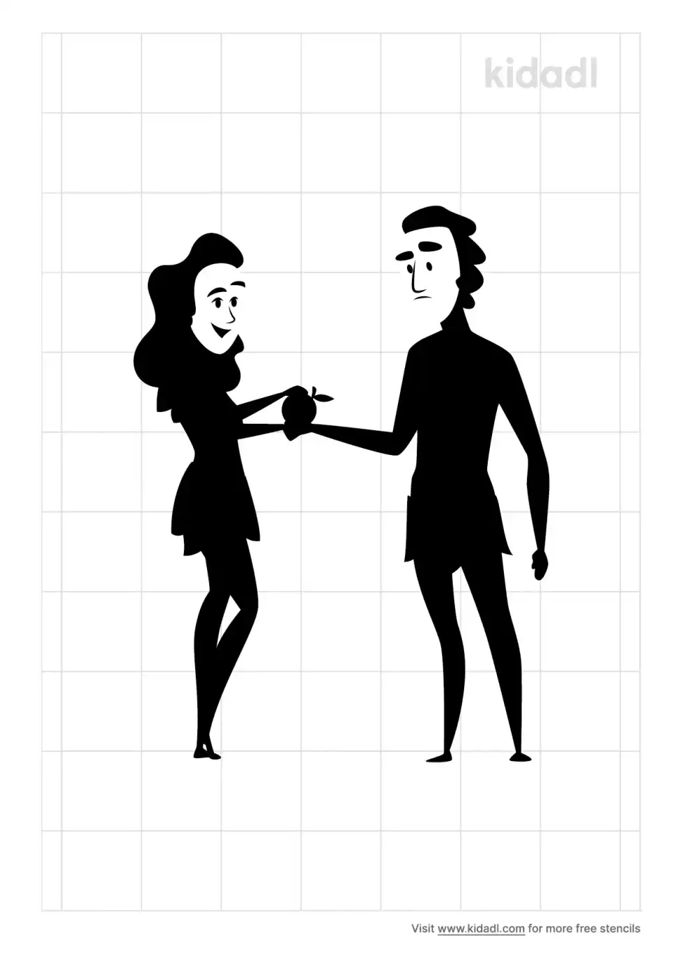 Adam And Eve Stencil