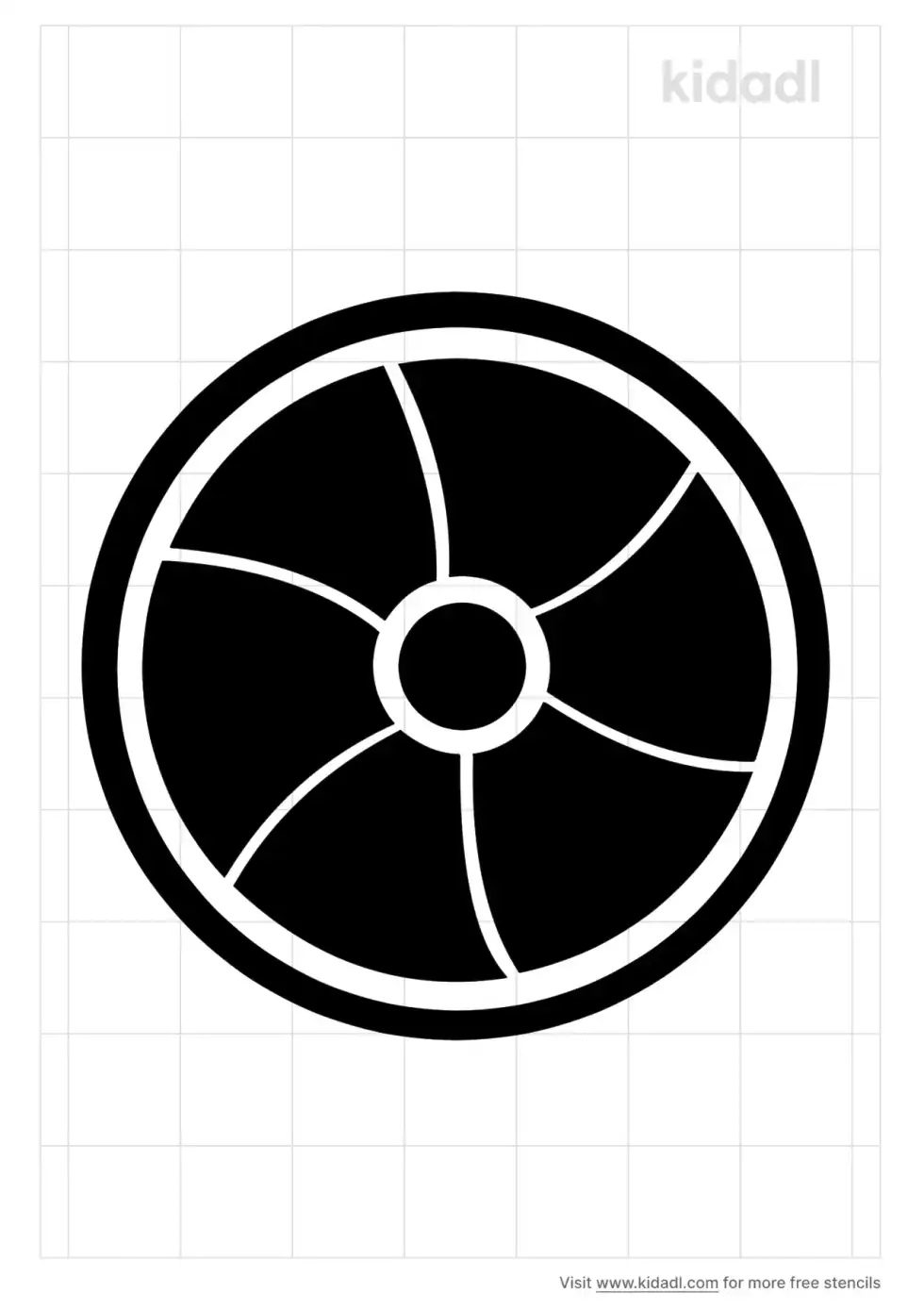 Anglo-Saxon Shield Stencil
