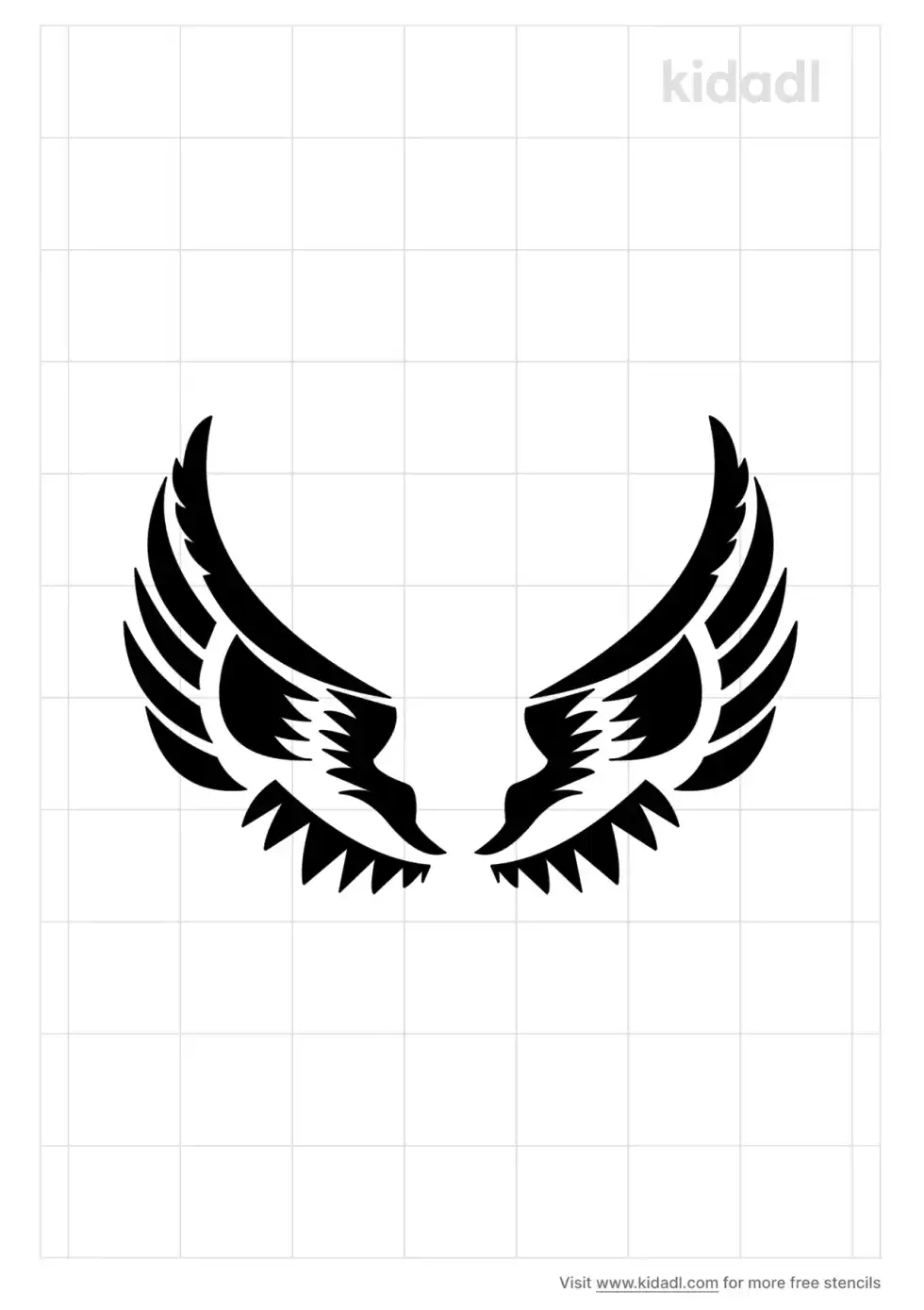 Angel Wings Stencil