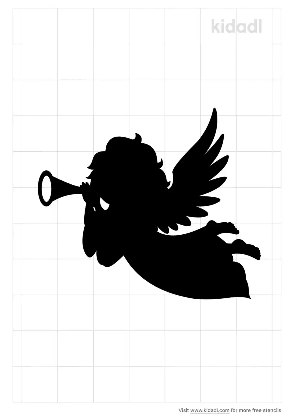 Angel Trumpet Stencil