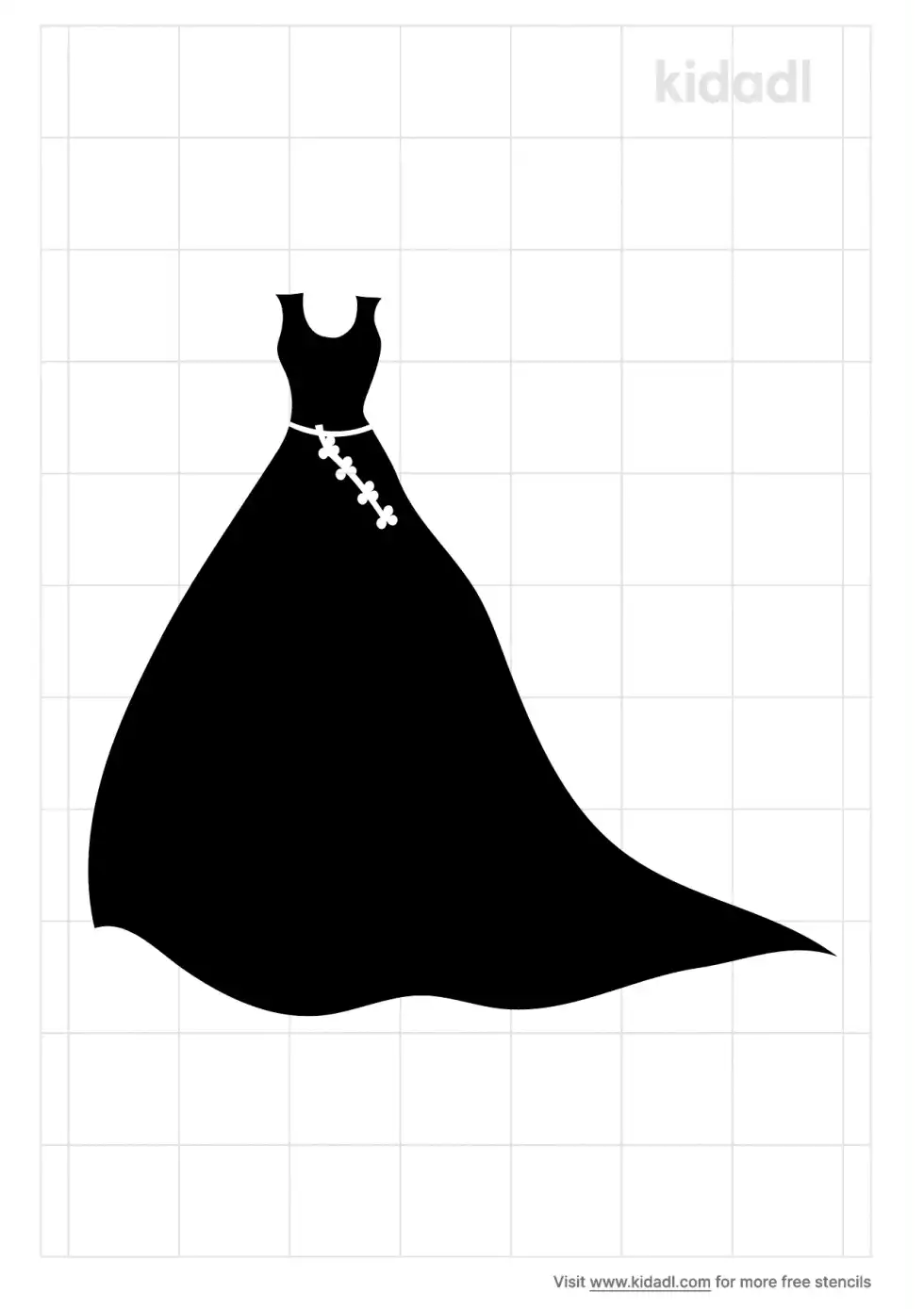 Angel Dress Stencil