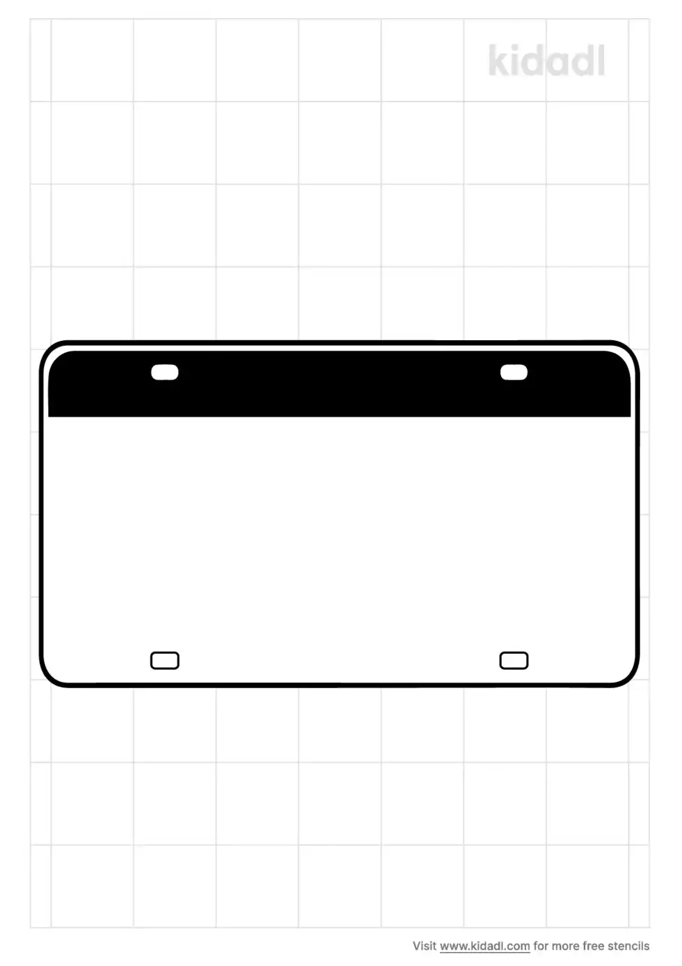 Car Tag Stencil