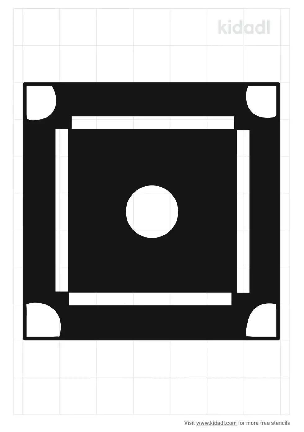Carrom Stencil