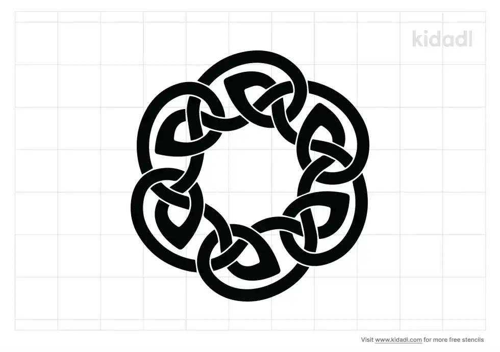 Celtic Knot Ring Stencil