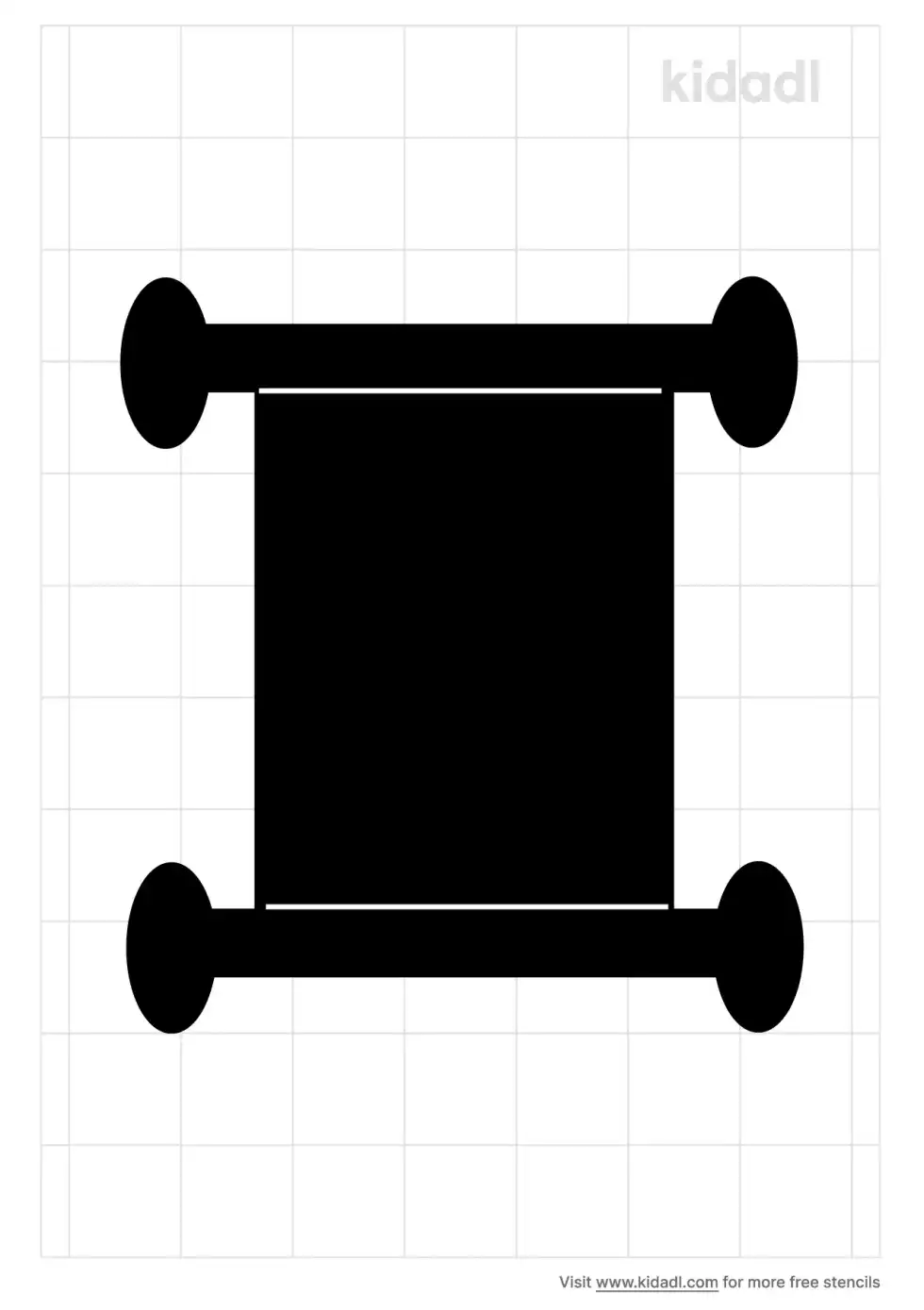 Parchment Scroll Stencil