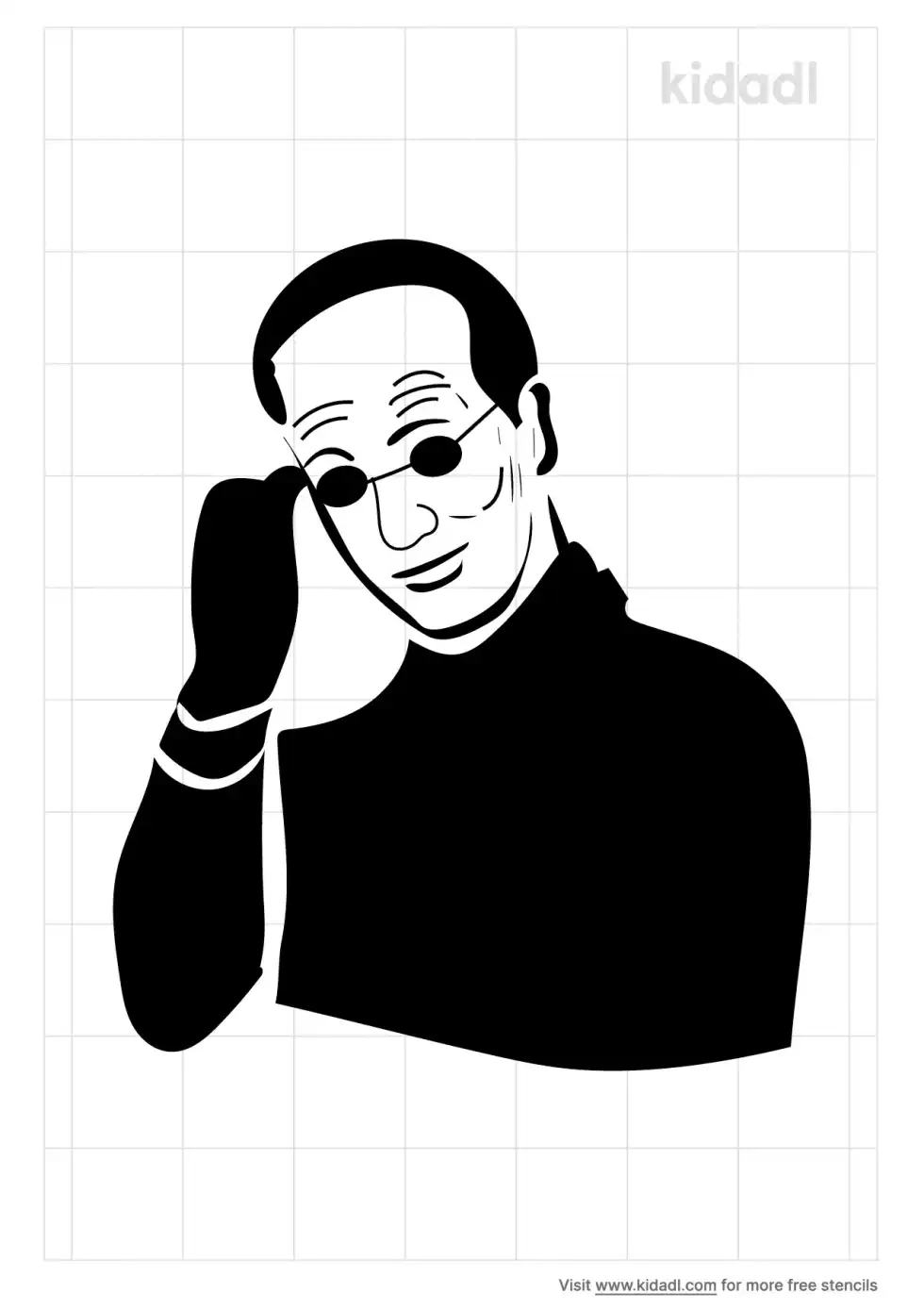 Tim Gunn Stencil