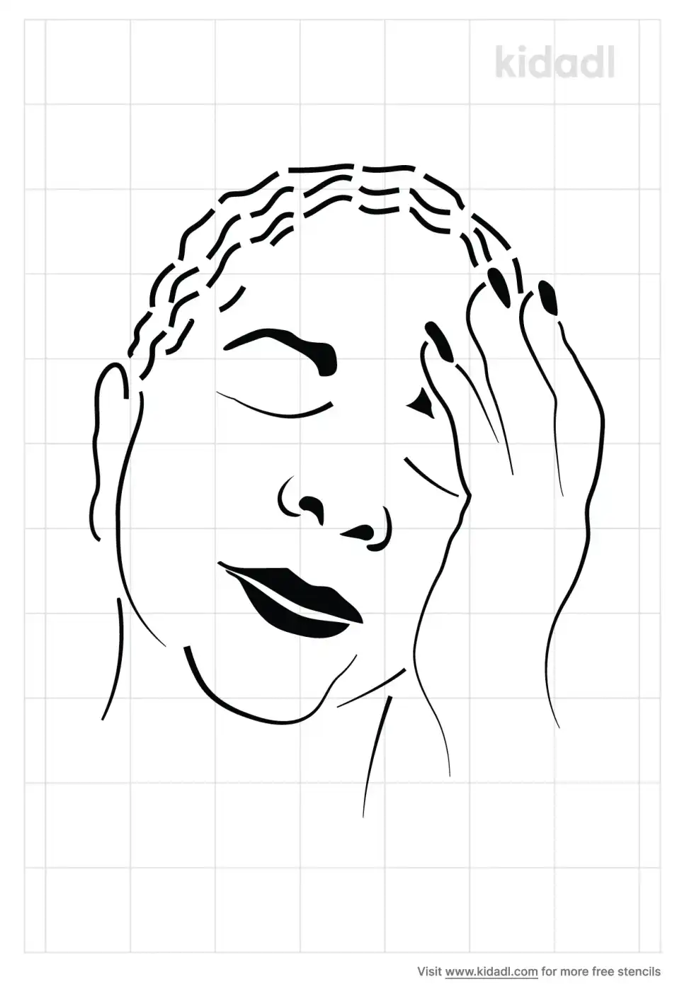 Cesaria Evora Stencil