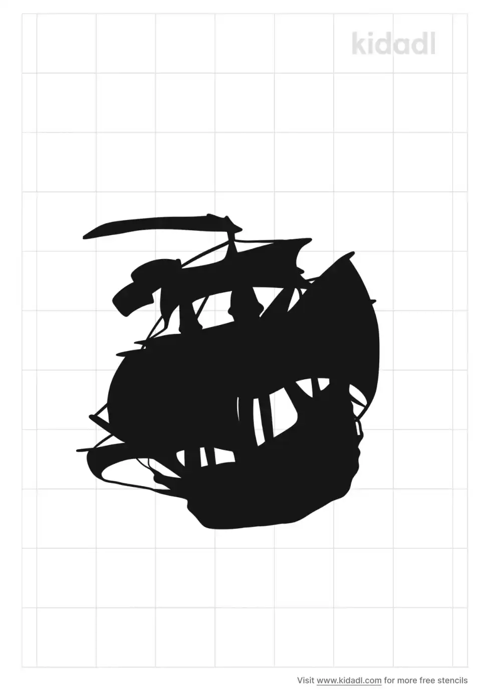 Flying Dutchman Stencil