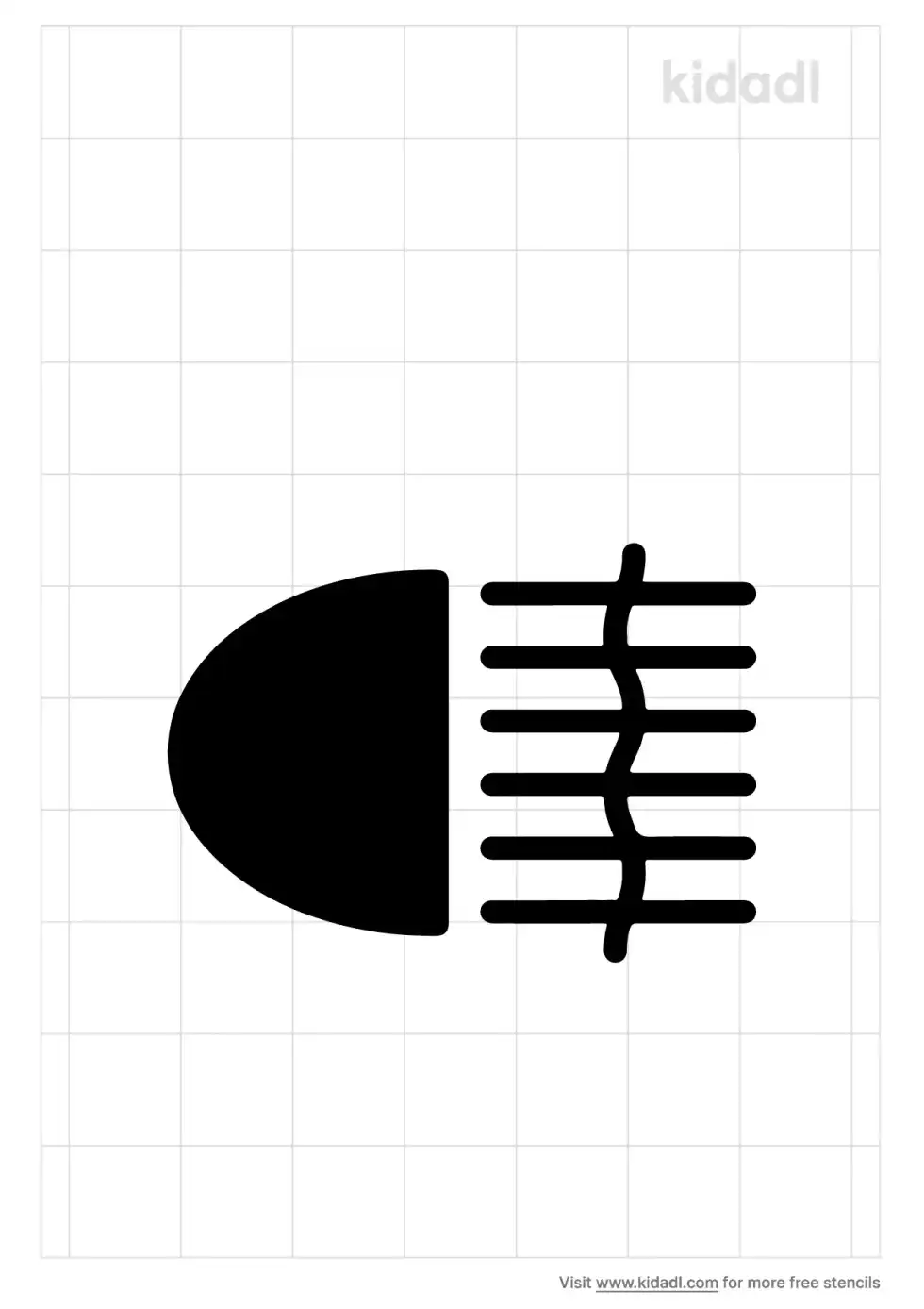 Fog Light Stencil