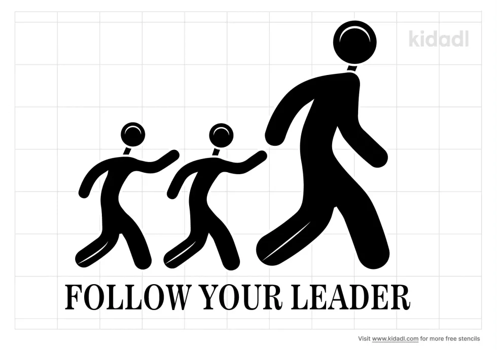 Follow The Leader Stencil