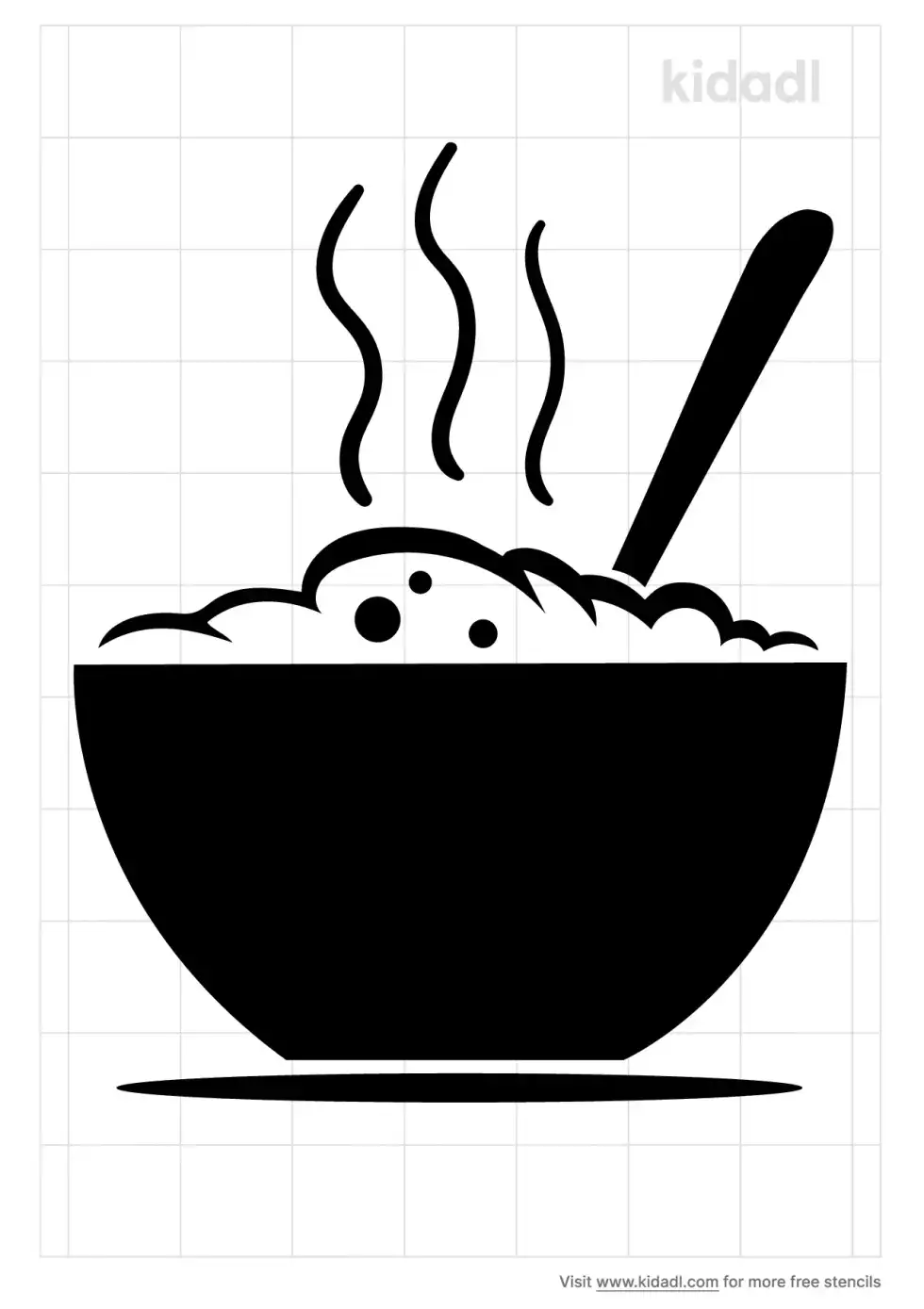 Food Bowl Stencil