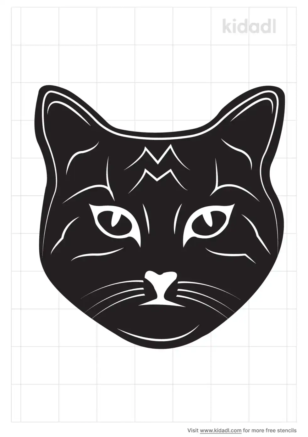 Cat Coaster Stencil