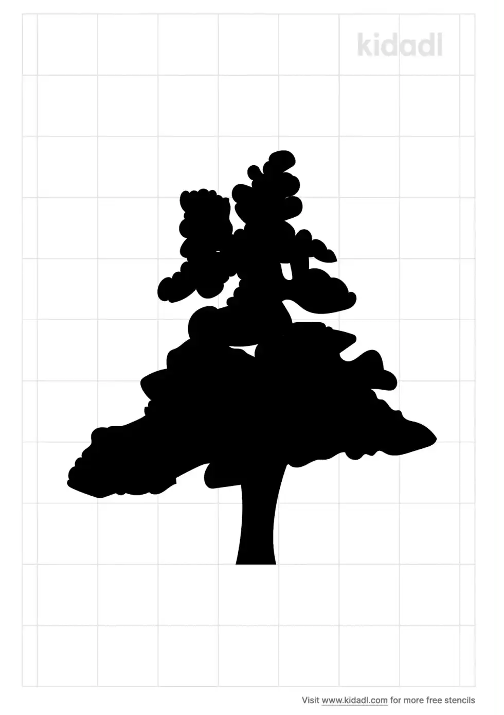 American Chestnut Tree Stencil