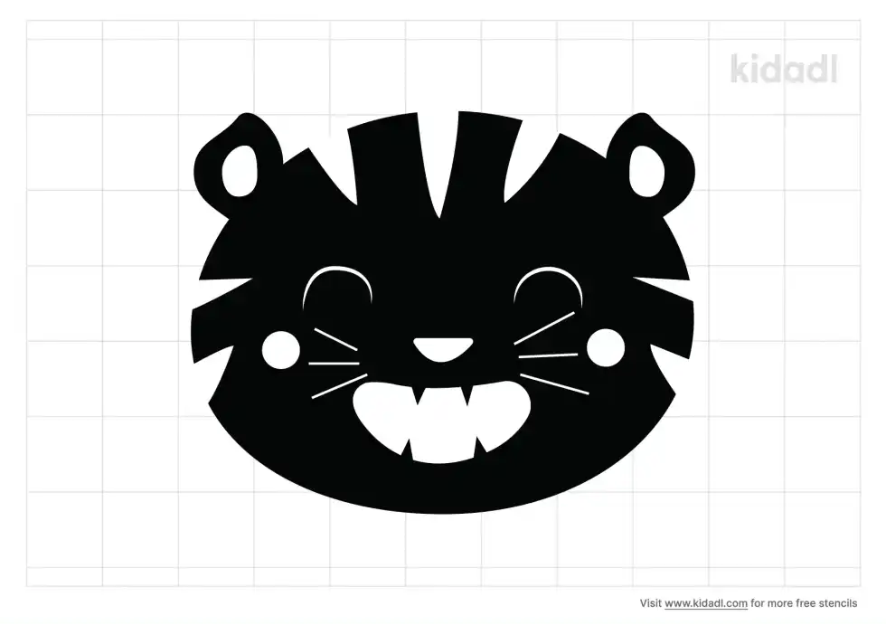 Cat Mouth Stencil