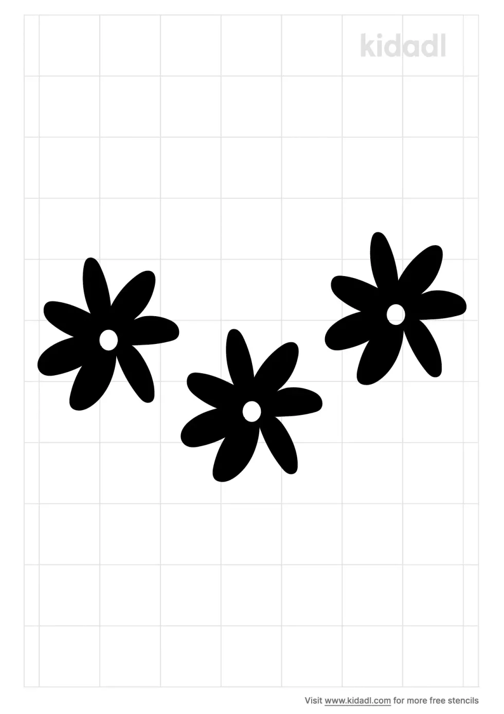 Tiare Flower Stencil