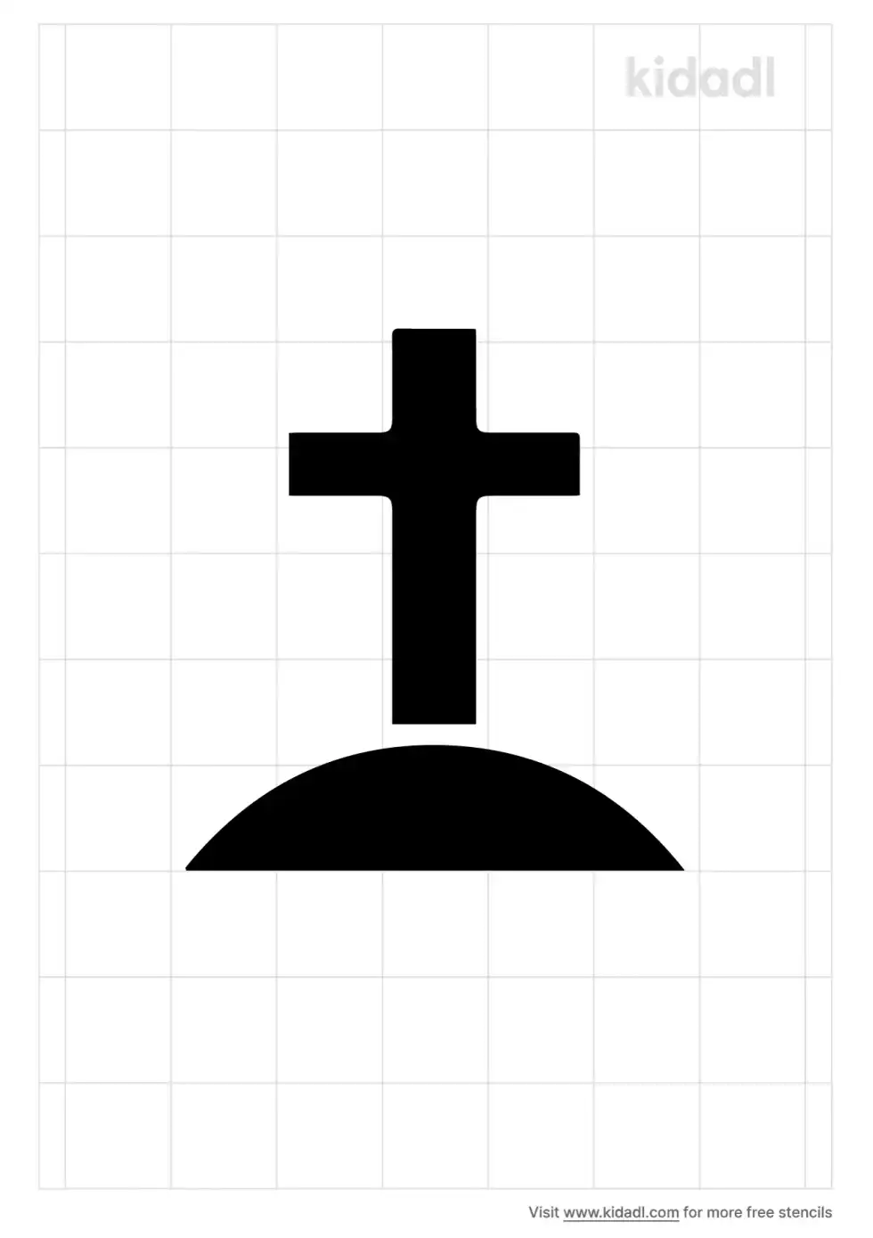Cavalry Cross Stencil