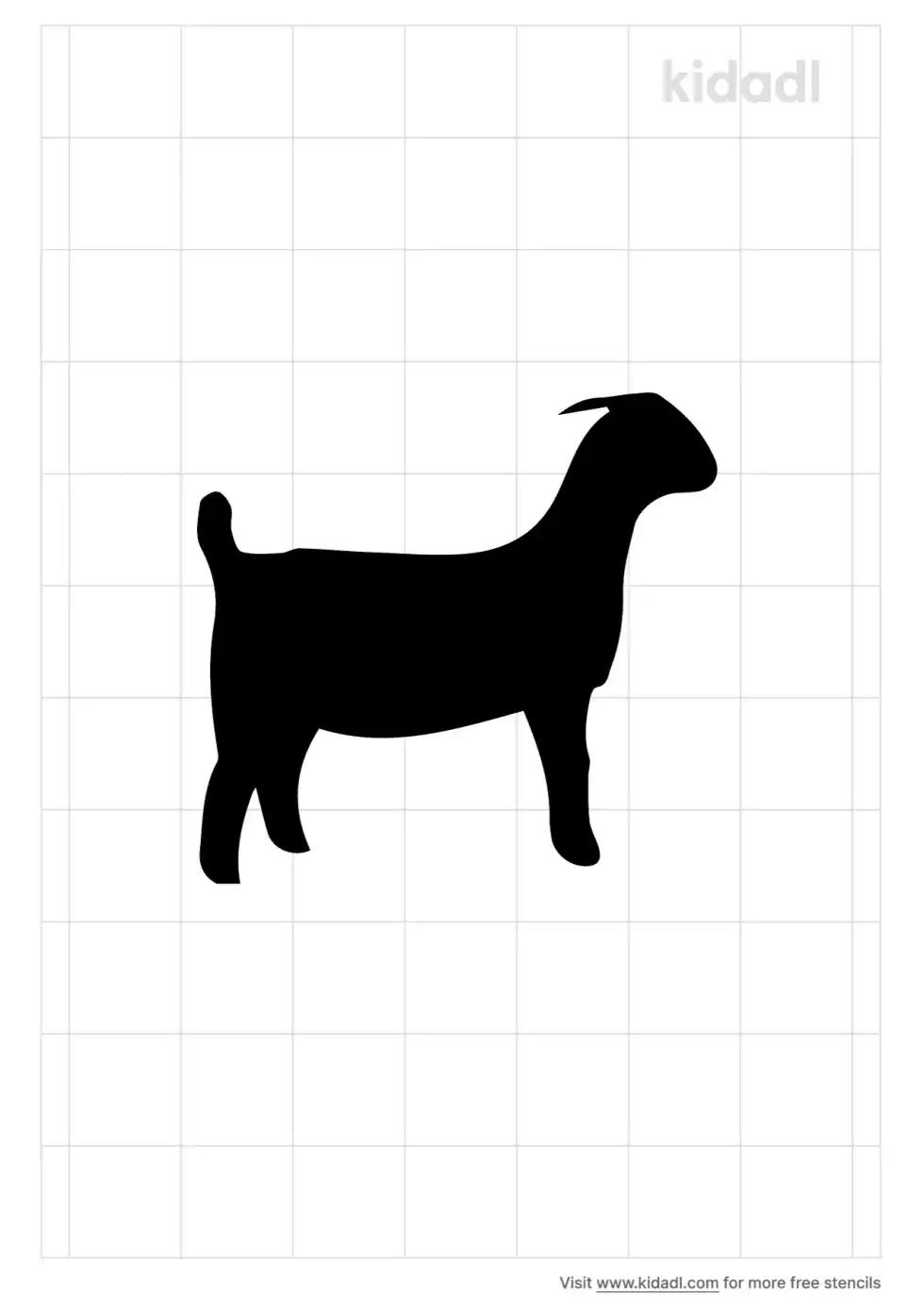 Boer Goat Stencil