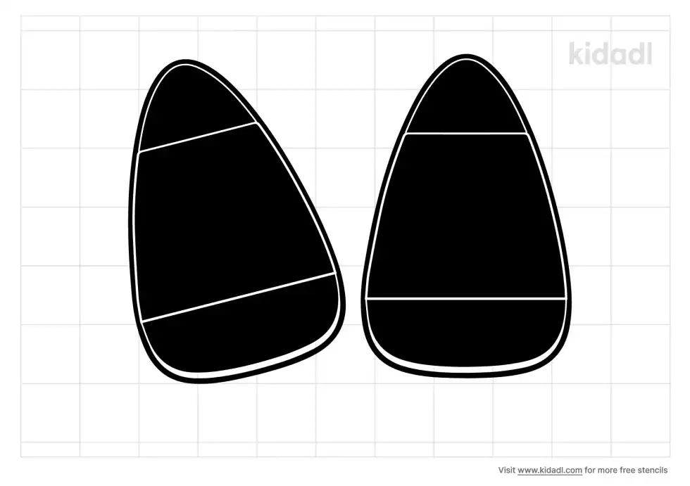 Candy Corn Stencil