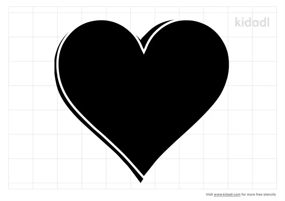 Candy Heart Stencil