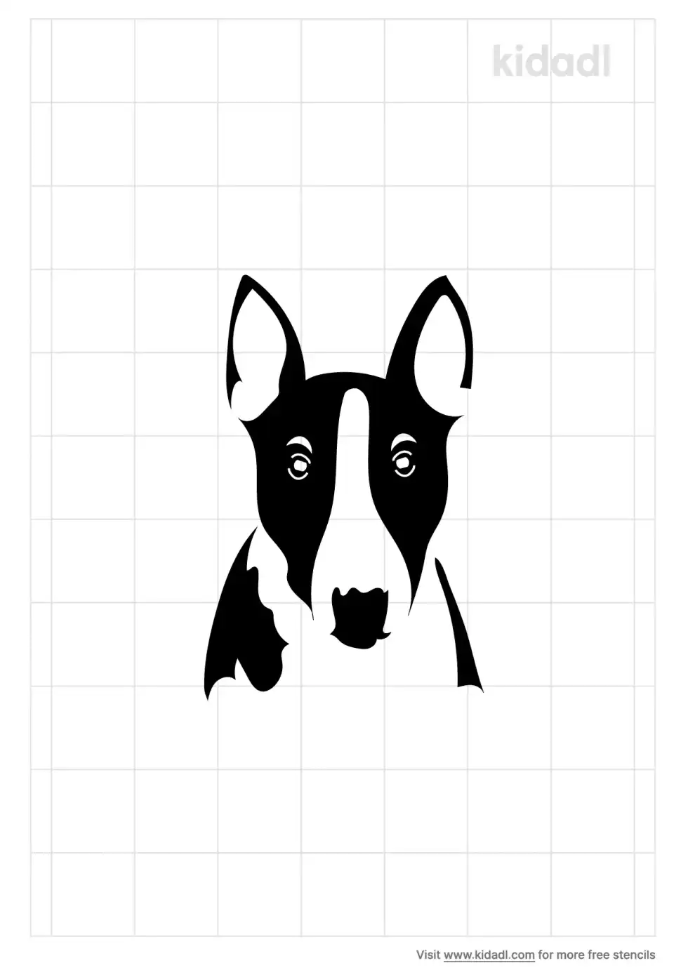 Bull Terrier Stencil