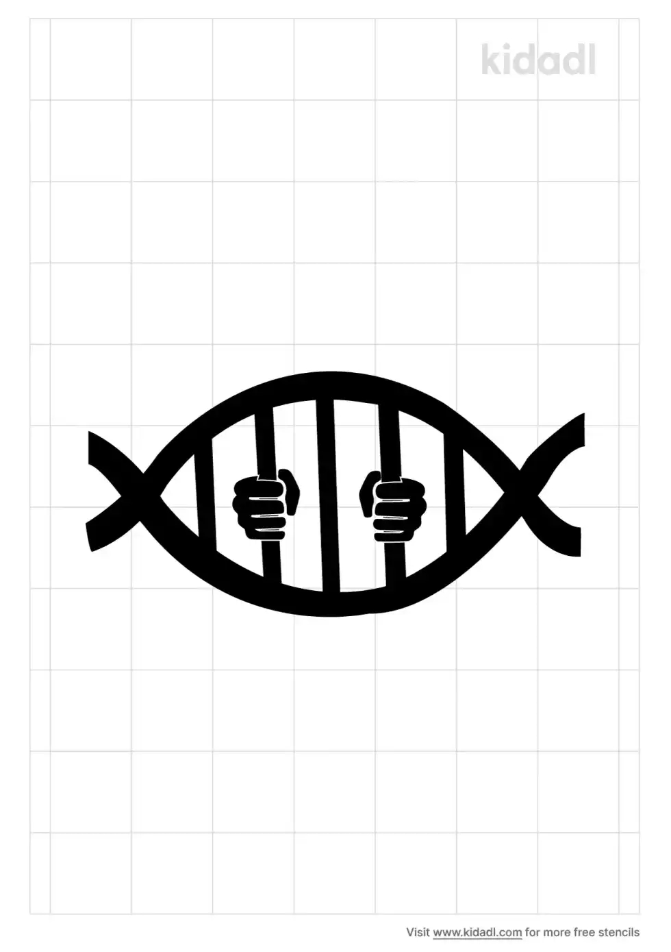 Dna Jail Stencil