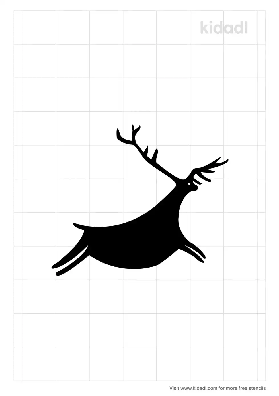 Cave Art Deer Stencil