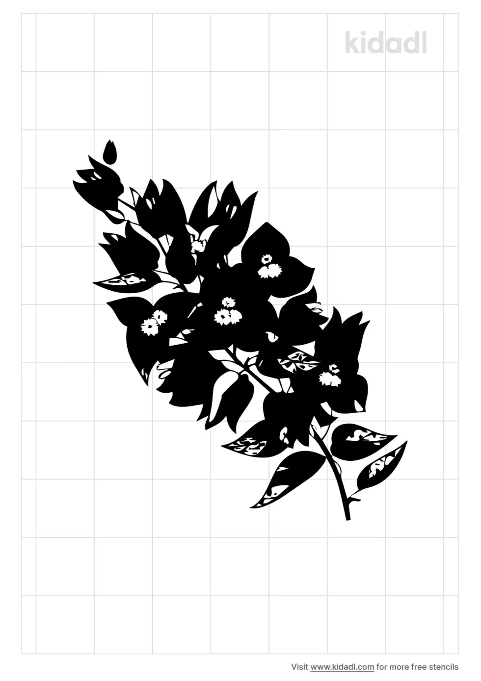 Bougainvillea Stencil