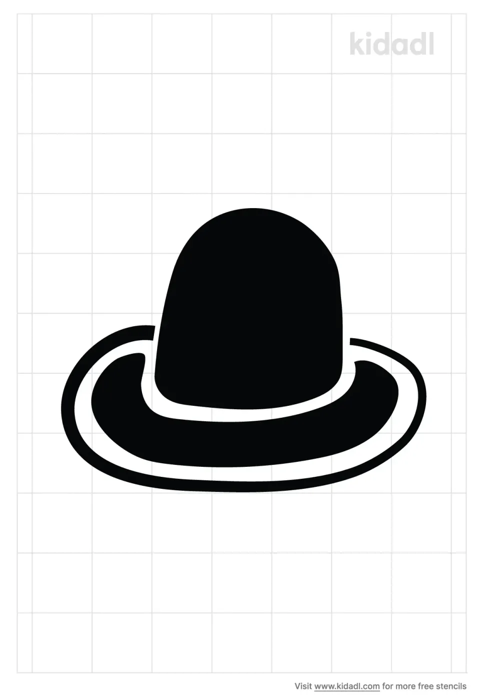 Bowler Hat Stencil