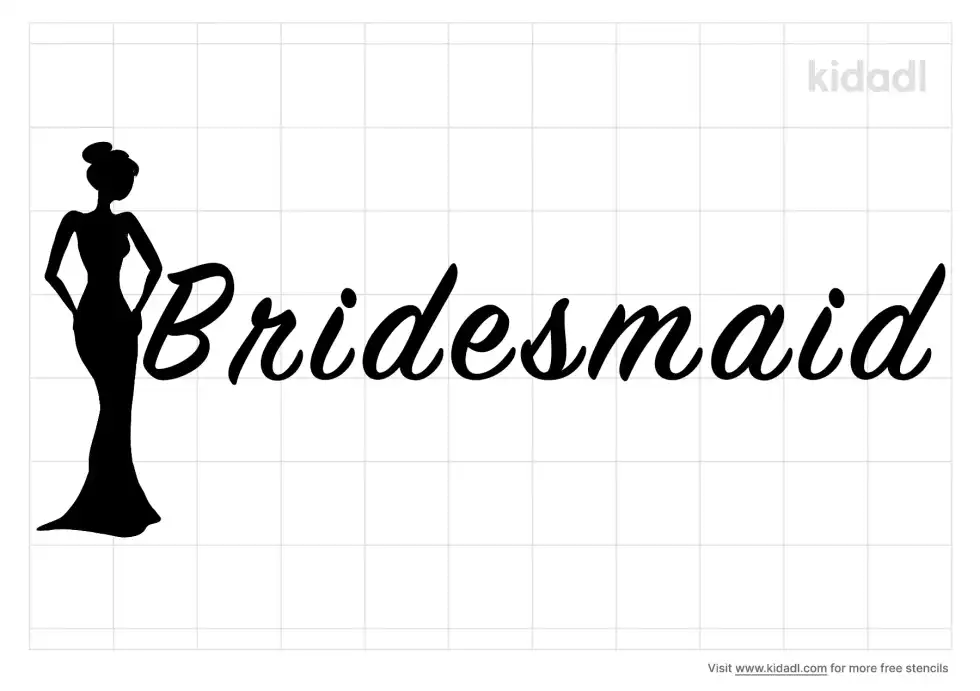 Bridesmaid Stencil