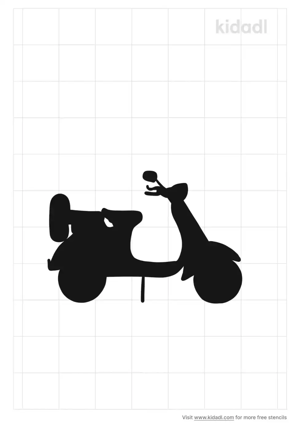 Moped Stencil