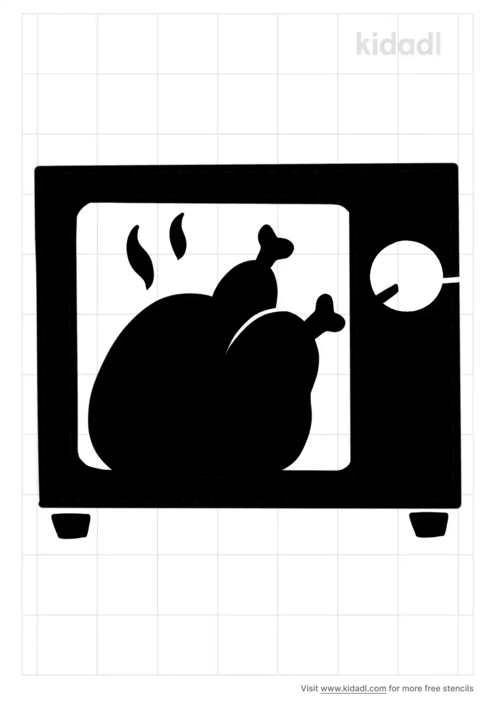 Oven Turkey Stencil