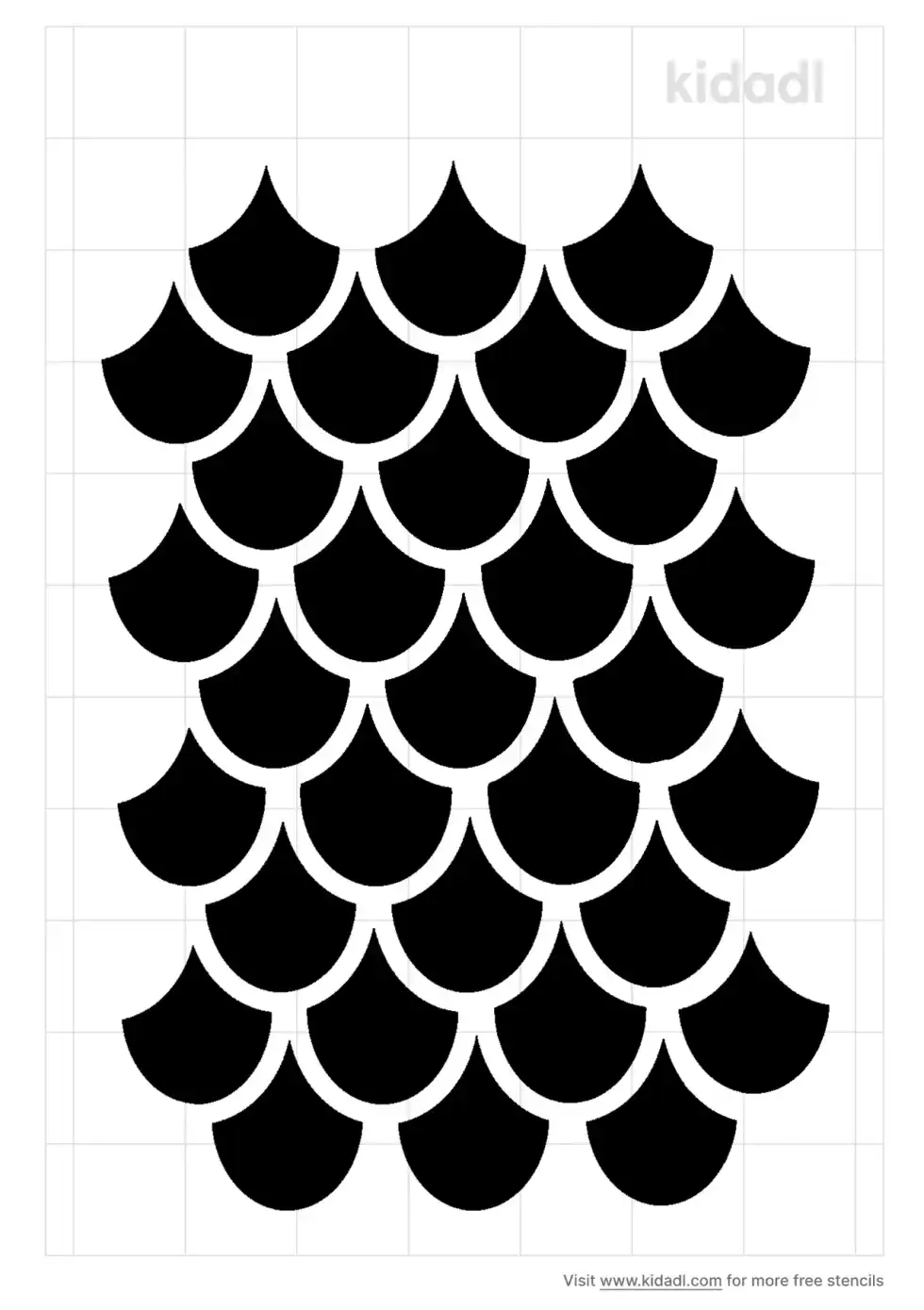 Dragon Scale Stencil