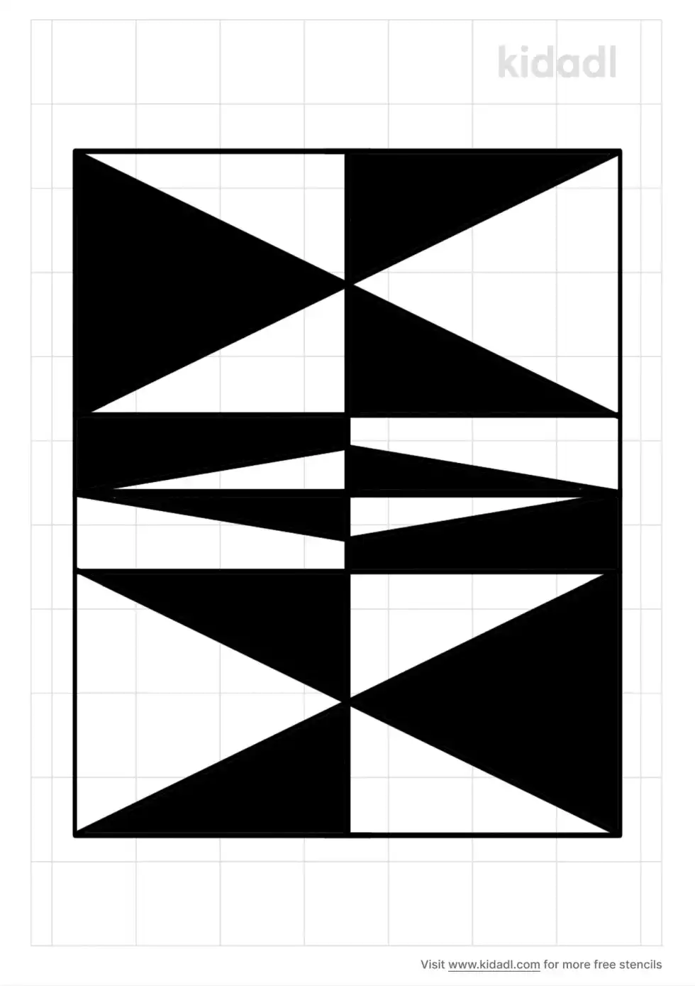 Geometric Designs For Boxes Stencil