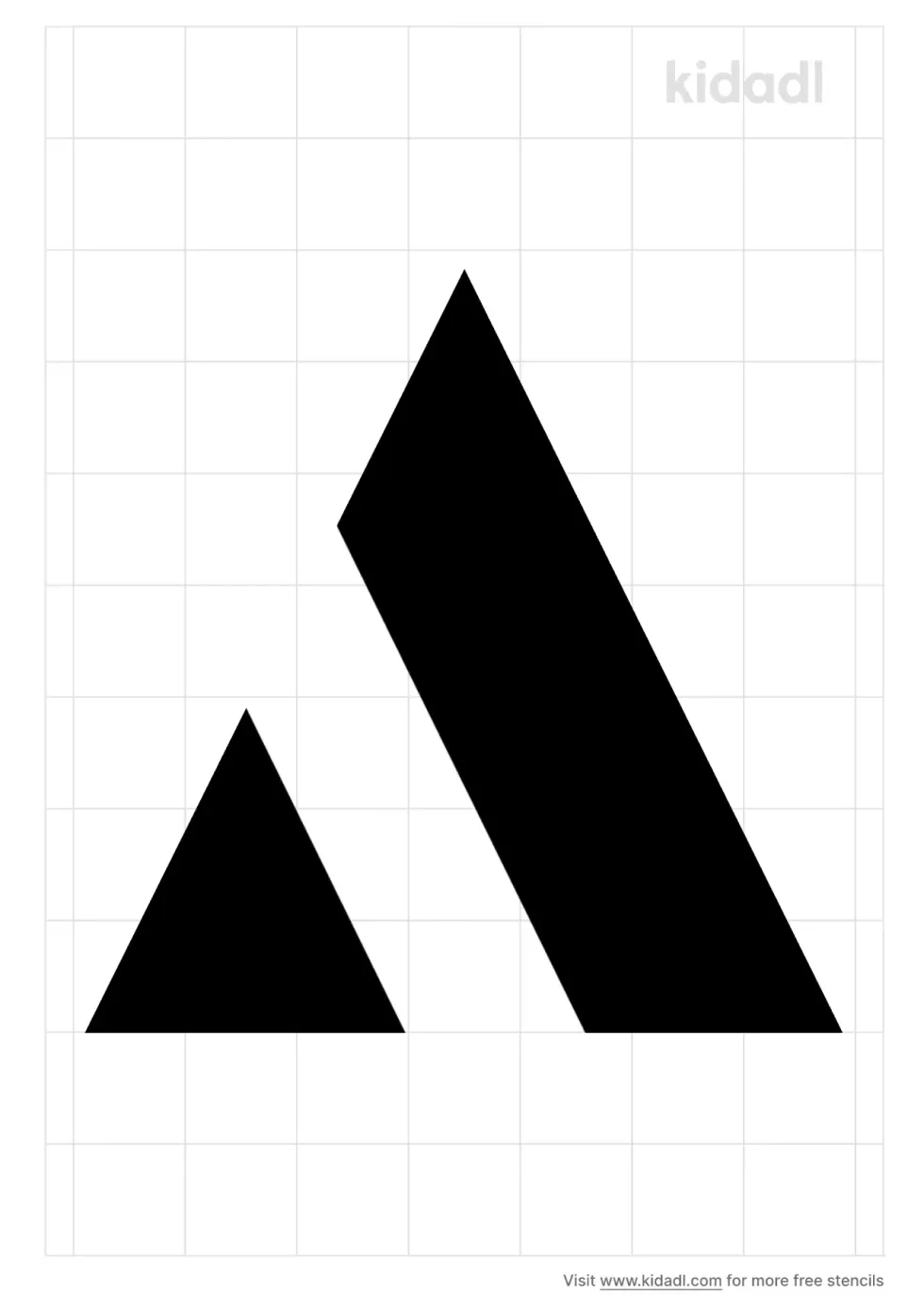 Geometric Letter A