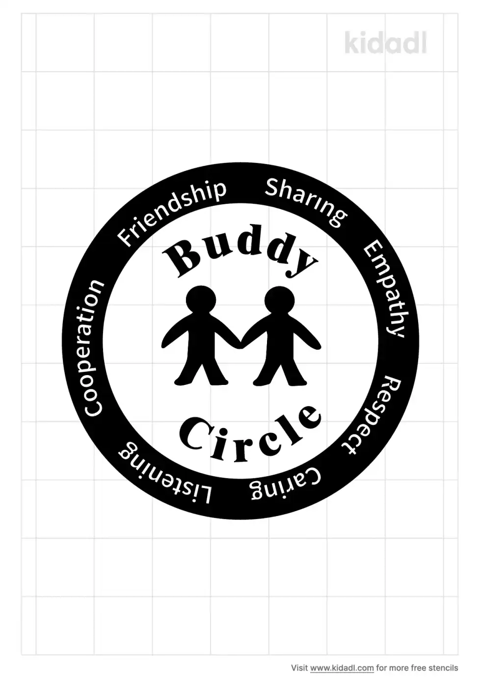 Buddy Circle Stencil