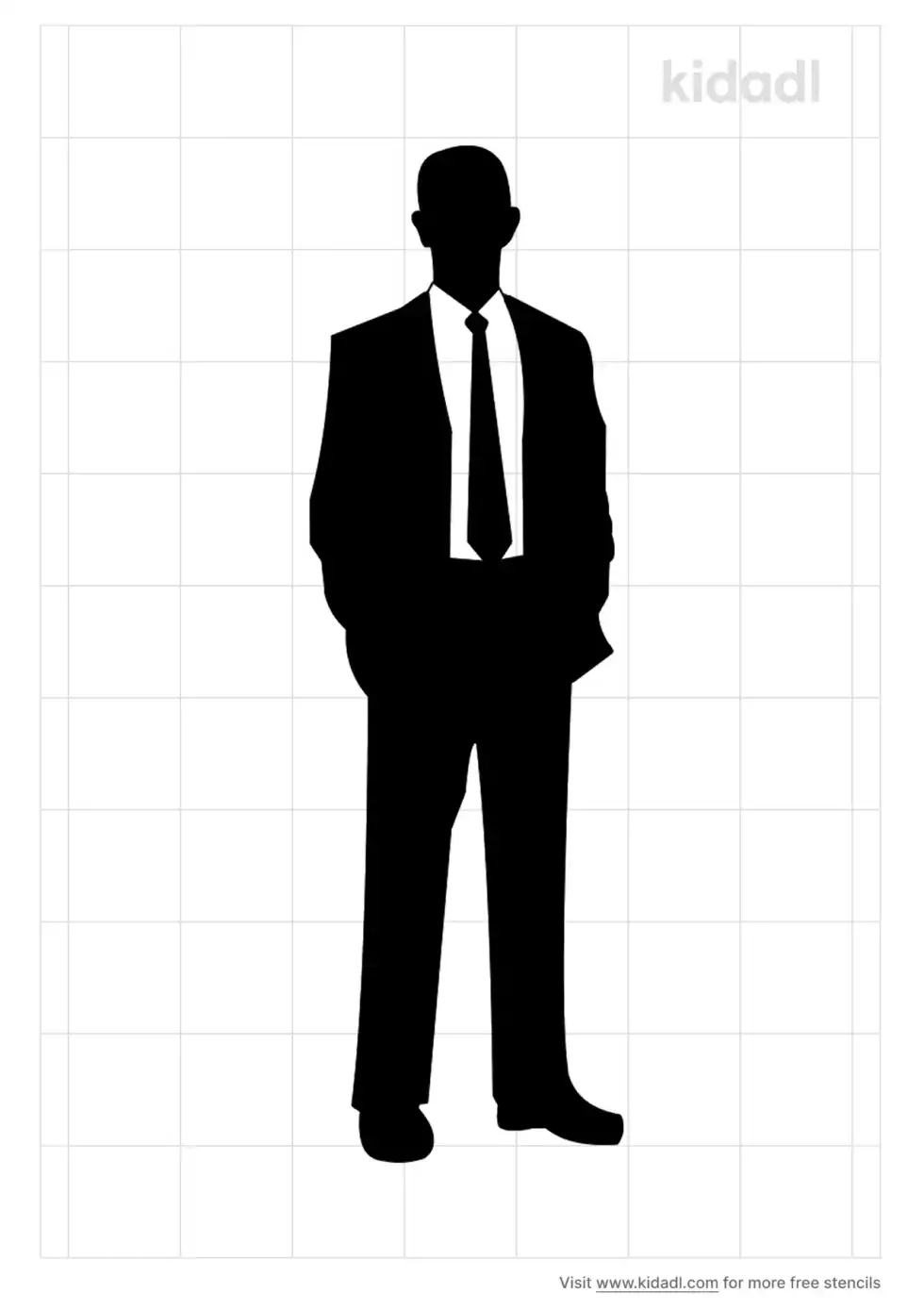 Businessman Stencil