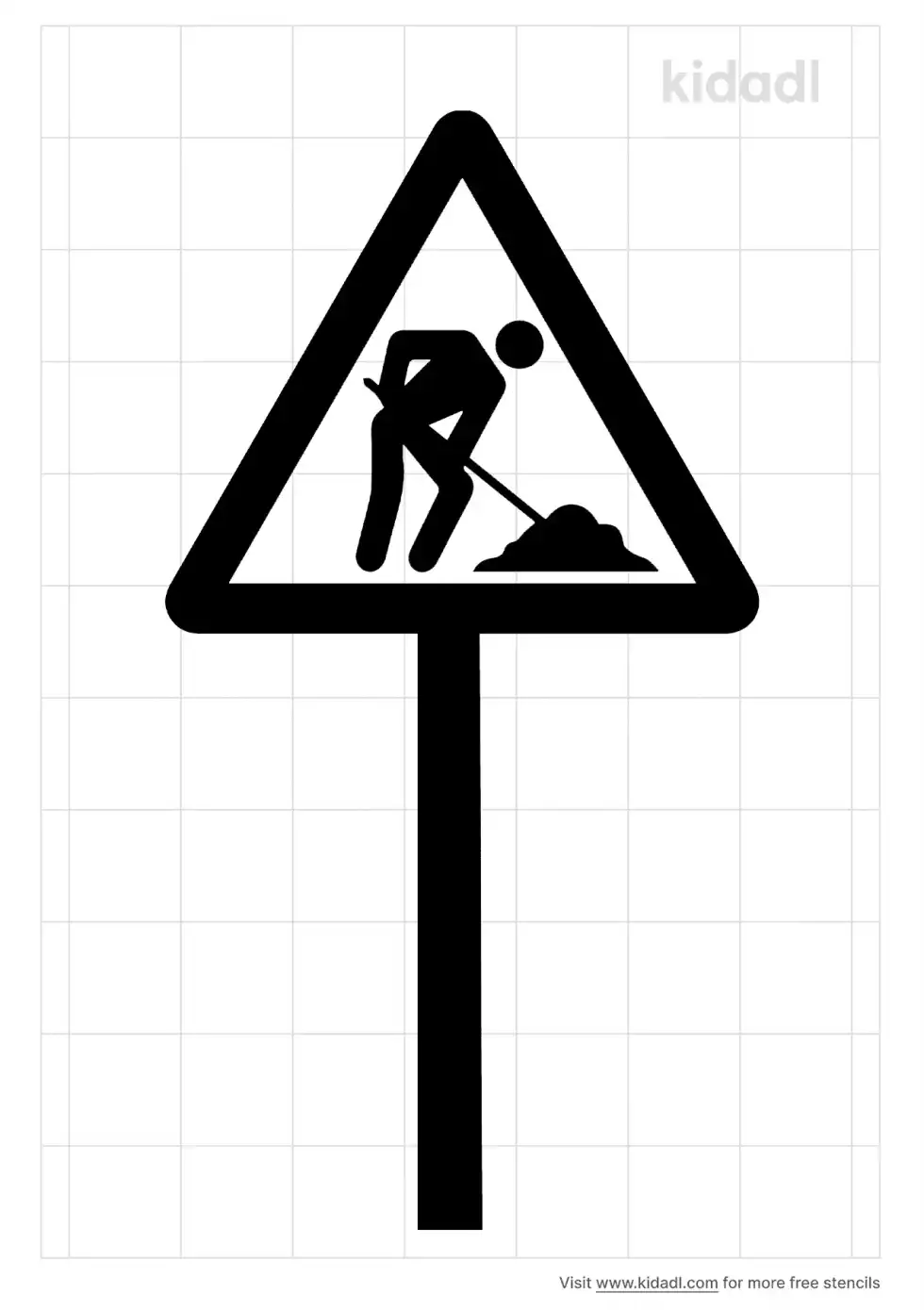 Men At Work Stencil