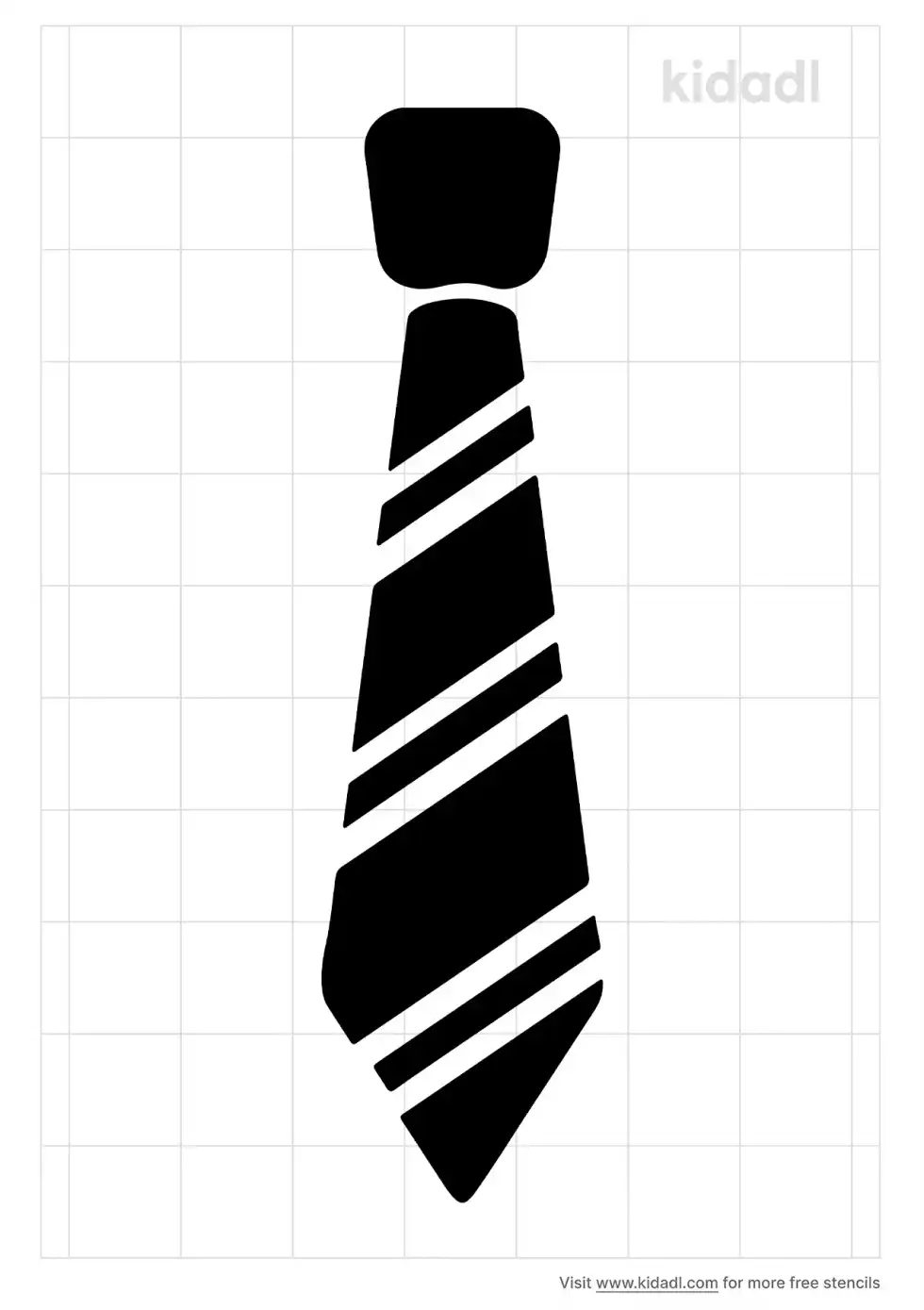 Mens Tie Stencil