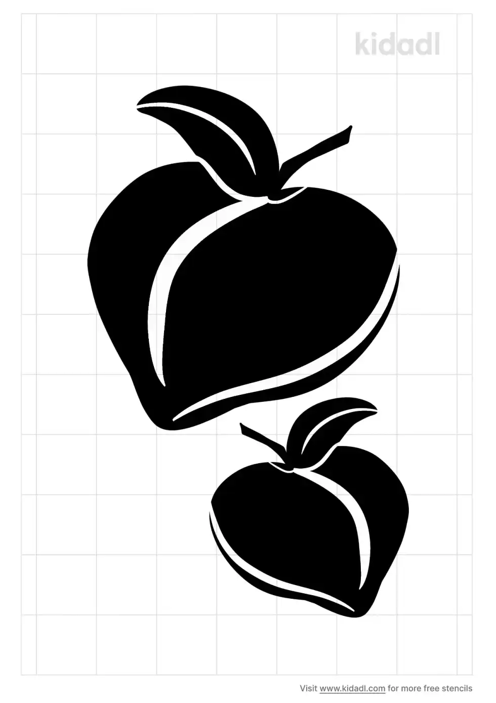 Georgia Peach Stencil
