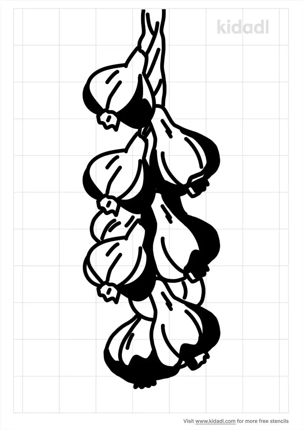 Garlic Rope Stencil