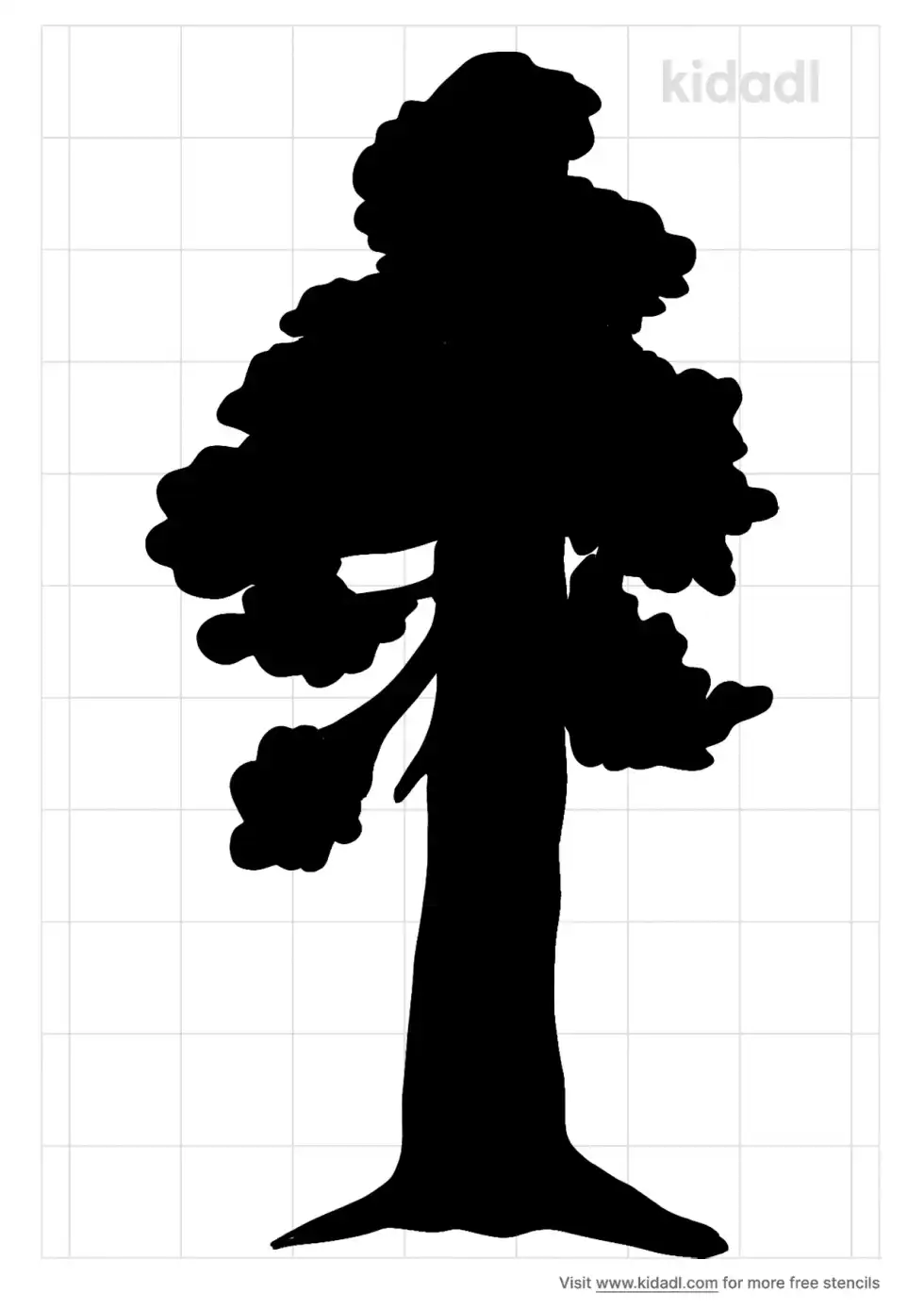 General Sherman Tree Stencil
