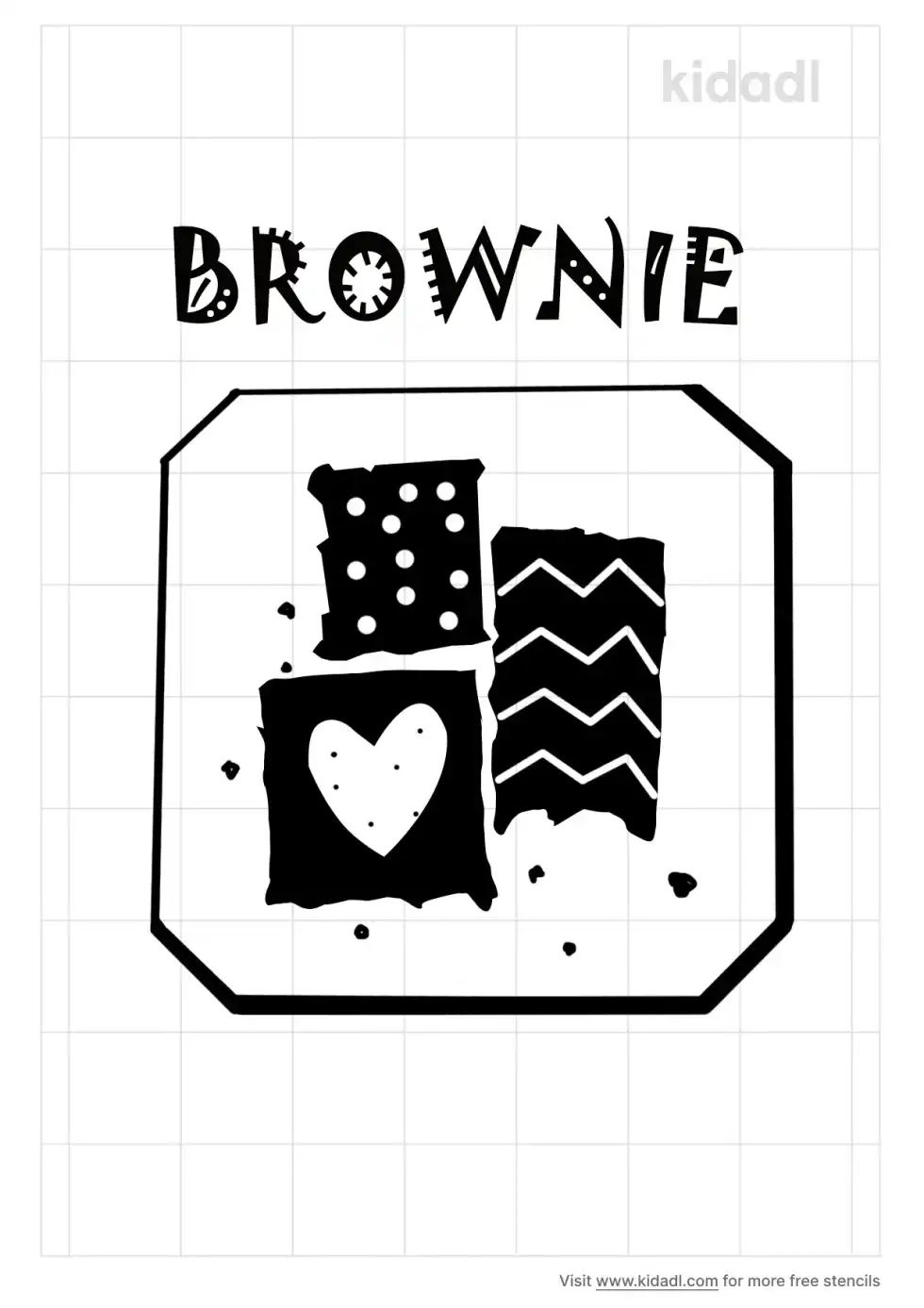 Brownie Stencil