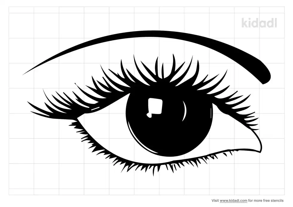 Realistic Eye Stencil
